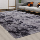 Garvee Extra Großer 8' x 10' Fluffy Shag Teppich Für Schlafzimmer Wohnzimmer Kinderzimmer Dunkelgrau - grau