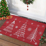 Garvee Weihnachtlicher Zerbino Antiscivolo 40x60cm Weihnachtsbäume & Schneeflocken Polyester Für Innen & Außen - 