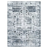 Garvee Maschinenwaschbarer Teppich 80 x 150 cm Vintage Design Grau Rutschfest Wohnzimmer Schlafzimmer