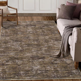 Garvee Modern Bereich Teppich 120x170cm Braun Für Wohnzimmer Schlafzimmer Büro, Rutschfest, Maschine Waschbar - Braun