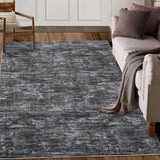 Garvee Modern Bereich Teppich 120x170cm Dunkelgrau Für Wohnzimmer Schlafzimmer Büro Rutschfest Waschbar