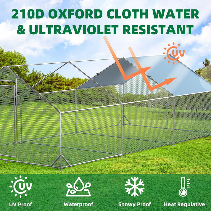 UV-beständige Abdeckung und engmaschiges Drahtgeflecht zum Schutz