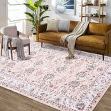 Garvee Teppich Rutschfest Waschbar 120 x 170 cm Distressed Oriental Wohnzimmer Schlafzimmer