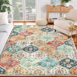 Garvee Vintage Waschbarer Teppich 5x7 Orientalisch Rutschfest Weich Polyester Für Schlafzimmer Wohnzimmer
