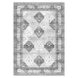 Garvee Rutschfester Läufer Teppich Marokkanisches Trellis Design Für Flur Küche Bad 60x230cm Grau - 