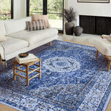 Garvee Boho Vintage Teppich 240x340 cm Weiches Faux Lammvelvet Rutschfest Für Wohnzimmer & Büro