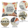 GARVEE Federe 45x45 cm Kissenbezüge Herbstdekor Polyester Reißverschluss 4er Set Wohnzimmer Schlafzimmer Thanksgiving