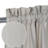 Garvee Set Von 2 Modernen Wasserfesten Halb-Café-Gardinen Mit Waffelmuster Für Kleine Küchenfenster 76x76 cm Taupe - Naturfarbe