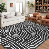 Garvee Waschbarer Kurzflor Teppich 80 x 150 cm Hellgrün Rutschfest Für Wohnzimmer Schlafzimmer