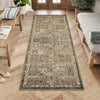 Garvee Vintage Teppich 80 x 150 cm Rutschfest Waschbar Boho Teppich Für Wohnzimmer Schlafzimmer Esszimmer Rotbraun