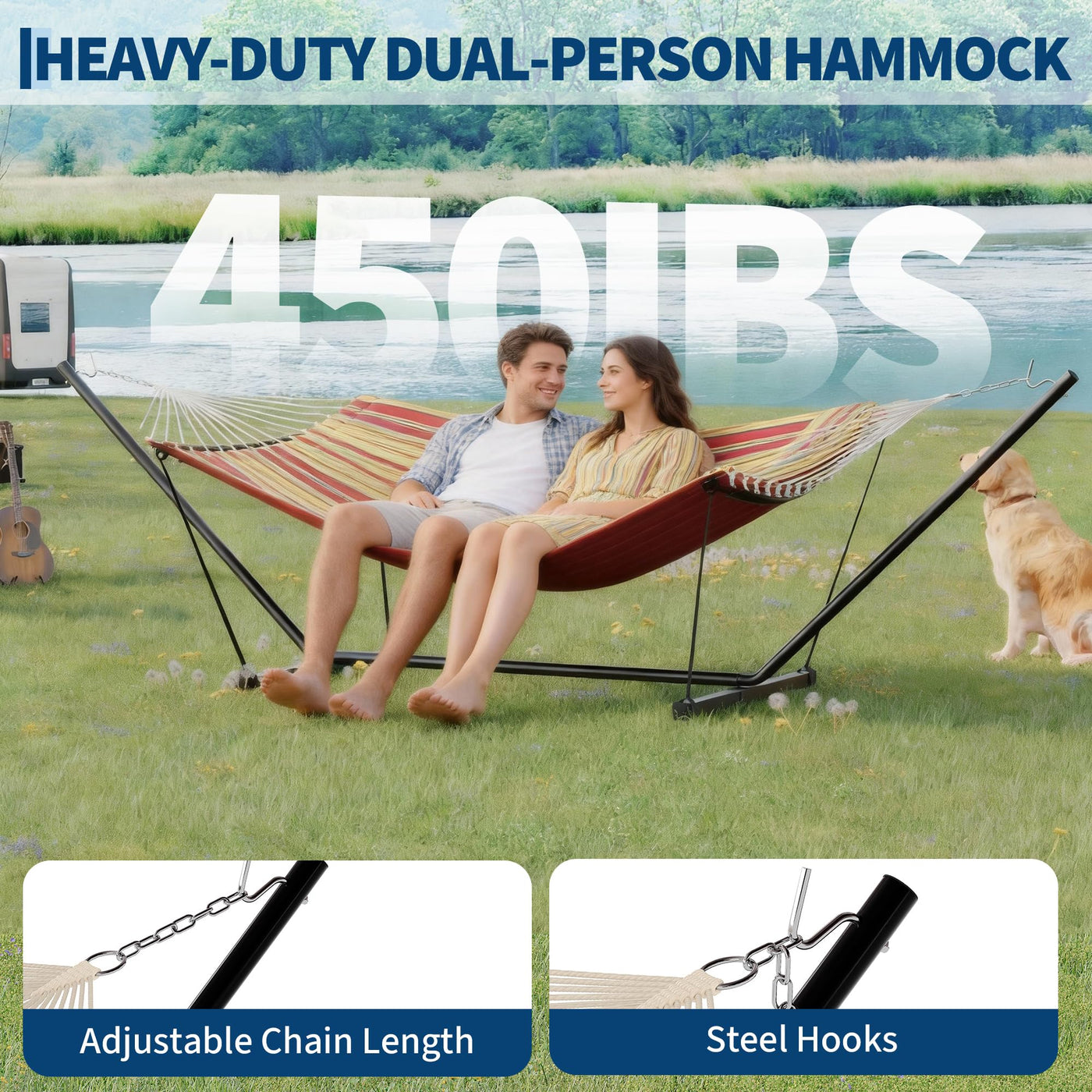 Bequeme Doppelhängematte Outdoor
