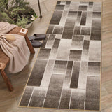 Garvee Teppich Waschbar Rutschfest Kurzflor 80 x 150 cm Braun Wohnzimmer Schlafzimmer