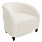 Garvee Velvet Club Chair, U Rückenlehne, Gepolstert, Retro, Für Wohnzimmer & Schlafzimmer - Beige