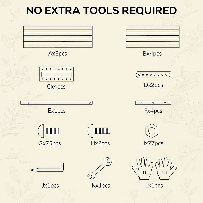 Garvee Galvanisiertes Hochbeet 180 × 90 × 60 cm – Rostfrei, Langlebig, Metall Pflanzkasten für Garten, Grün