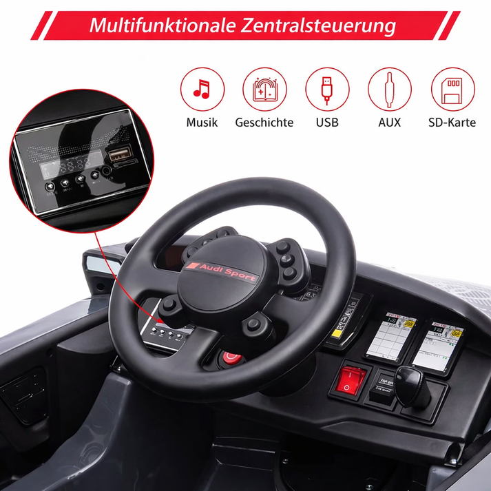 Realistisches Fahrerlebnis mit Sound und Licht