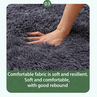 Garvee Hundebett 165 × 100 × 30 cm – Flauschig & Weich aus Kunstkaninchenfell, Waschbar, Warm & Bequem, Dunkelgrau