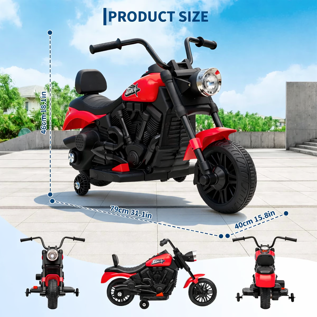 Garvee Elektro-Motorrad Maße 79 × 40 × 46 cm