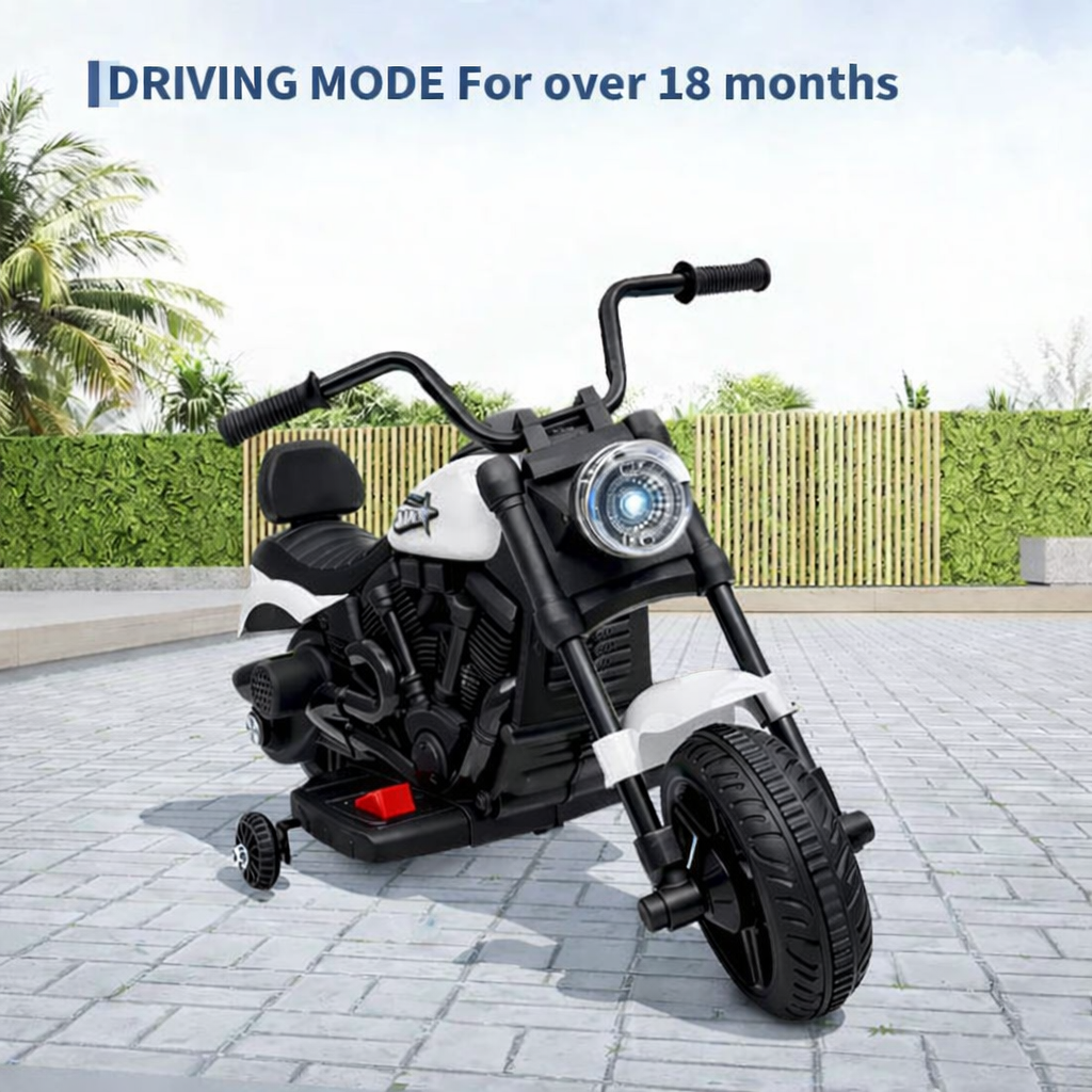 Kinder Elektro-Motorrad mit Stützrädern