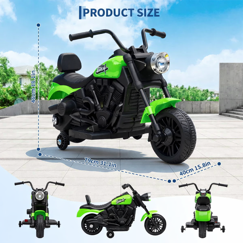 Garvee Elektro-Motorrad Maße 79 × 40 × 46 cm