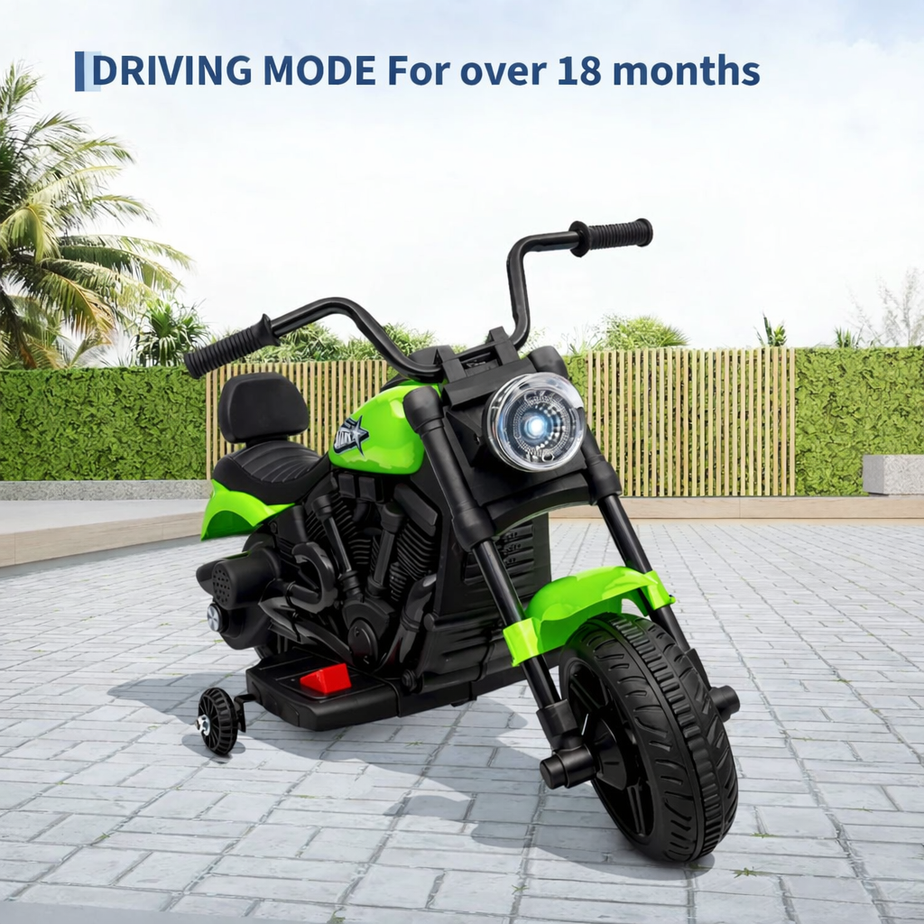 Kinder Elektro-Motorrad mit Stützrädern