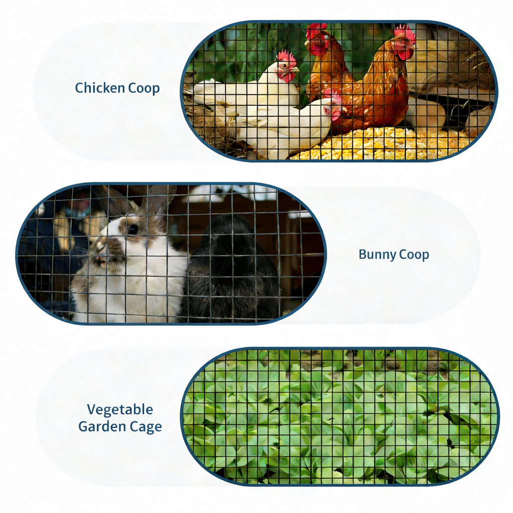 Garvee Drahtgeflecht 0,9×15 m, 1,27 cm Maschen, 19GA Verzinkt, Rostfrei für Garten & Geflügel