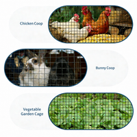 Garvee Drahtgeflecht 0,9×15 m, 1,27 cm Maschen, 19GA Verzinkt, Rostfrei für Garten & Geflügel