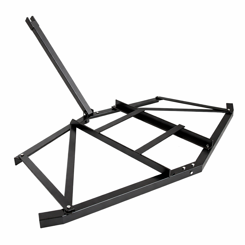 Garvee 66 Zoll Schwere Drag Harrow aus 4,5 mm Q235-Stahl – 2 verstellbare Gewichtsstangen (bis 45 kg / 100 lbs Zusatzlast), universelle Pin-Kupplung für ATV, UTV & Traktor