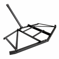 Garvee 66 Zoll Schwere Drag Harrow aus 4,5 mm Q235-Stahl – 2 verstellbare Gewichtsstangen (bis 45 kg / 100 lbs Zusatzlast), universelle Pin-Kupplung für ATV, UTV & Traktor