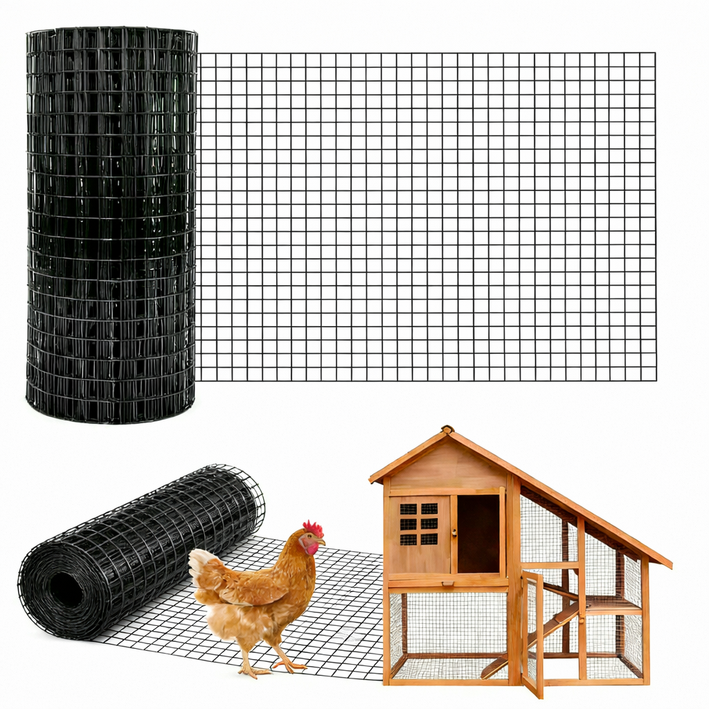 Garvee Drahtgeflecht 0,9×15 m, 1,27 cm Maschen, 19GA Verzinkt, Rostfrei für Garten & Geflügel