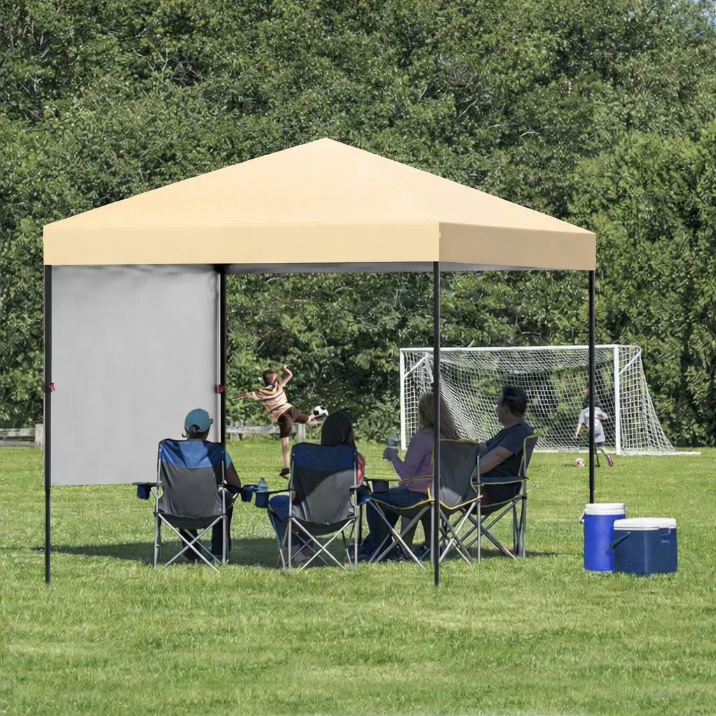 Garvee Faltbares Sonnendach Mit UV-Schutz Und Wasserdichtem Design, Leichtes Aluminiumgestell, Garten Und Strand, Leicht Zu Transportieren