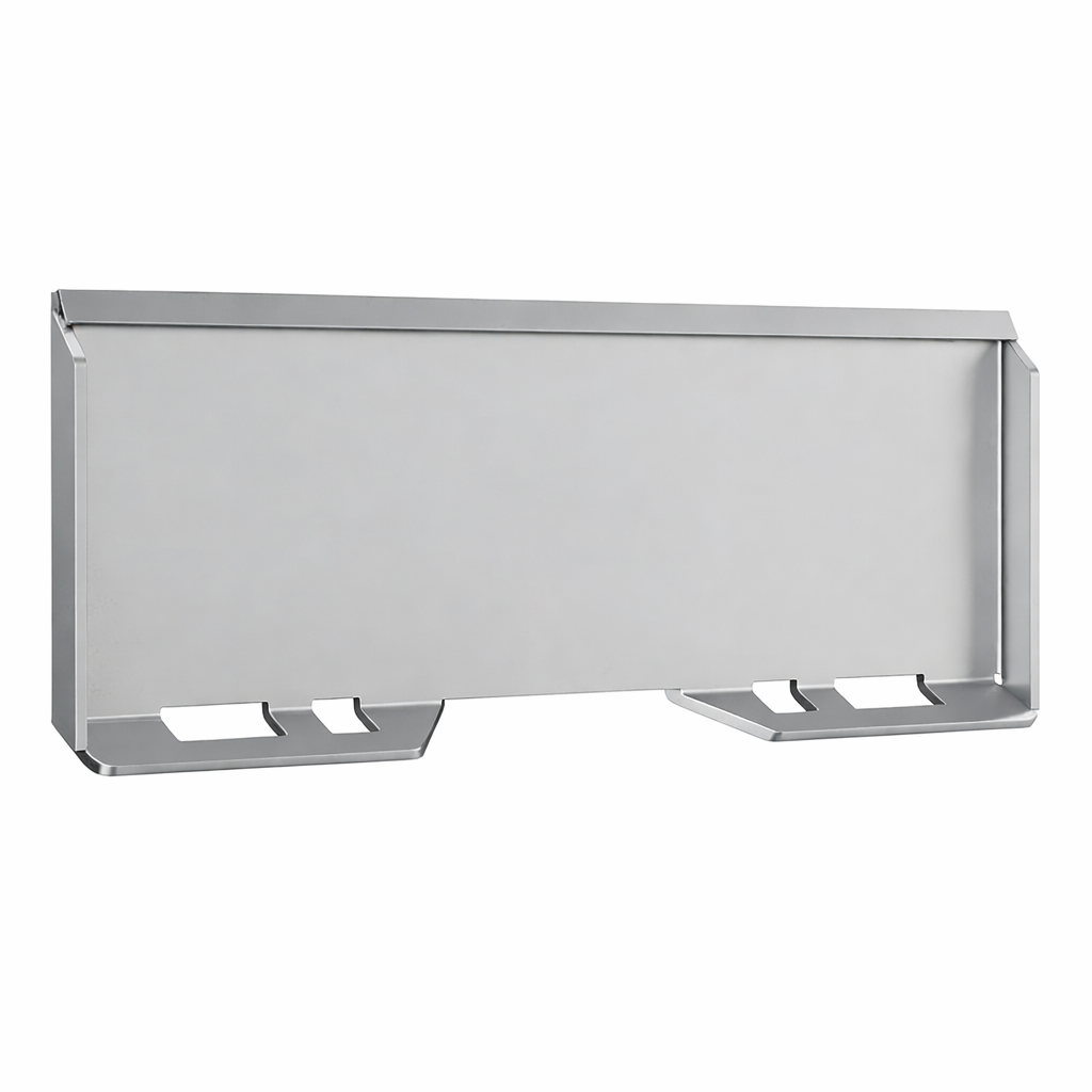 Garvee Skid-Steer Mount Plate 6,4 mm Q235B Stahl, Quick-Attach, 115×43 cm für Traktor