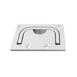 Garvee Marine Bodenverschluss Yacht Hardware 316 Edelstahl Klappgriff Korrosionsbeständig Für Boot Deck Möbel 57x76mm Silber