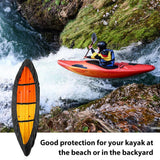 Garvee Kayak-Abdeckplane 210D UV-Beständig Wasserdicht Wetterfest Sonnenschutz Für Kajak Kanu SUP 3.6-4 m Outdoor Lagerung