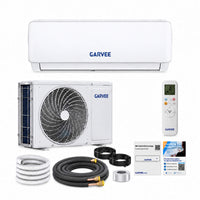 Garvee AUX Split Klimaanlage 12000BTU Klimageräte mit Heizfunktion Kältemittel R32 Inkl. Montagematerial, A++ Energieeffizienz, R32