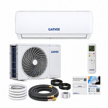 Garvee AUX Split Klimaanlage 12000BTU Klimageräte mit Heizfunktion Kältemittel R32 Inkl. Montagematerial, A++ Energieeffizienz, R32