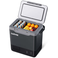 GARVEE 12 L Kompressor-Kühlbox fürs Auto, −20 bis 20 °C, App-Steuerung, 12/24 V, Dunkelgrau