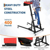 GARVEE Rollbar Automotive Topside Creeper, Engine Creeper 114–168 cm Einstellbar, 181 kg Kapazität High Top Creeper, 4 Lenkrollen, Gepolstertes Deck, Creeper für die Garage zu Hause, Doppelholm