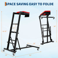 GARVEE Rollbar Automotive Topside Creeper, Engine Creeper 135–178 cm Einstellbar, 181 kg Kapazität High Top Creeper, 4 Lenkrollen, Gepolstertes Deck, Creeper für die Garage zu Hause, Zentralholm