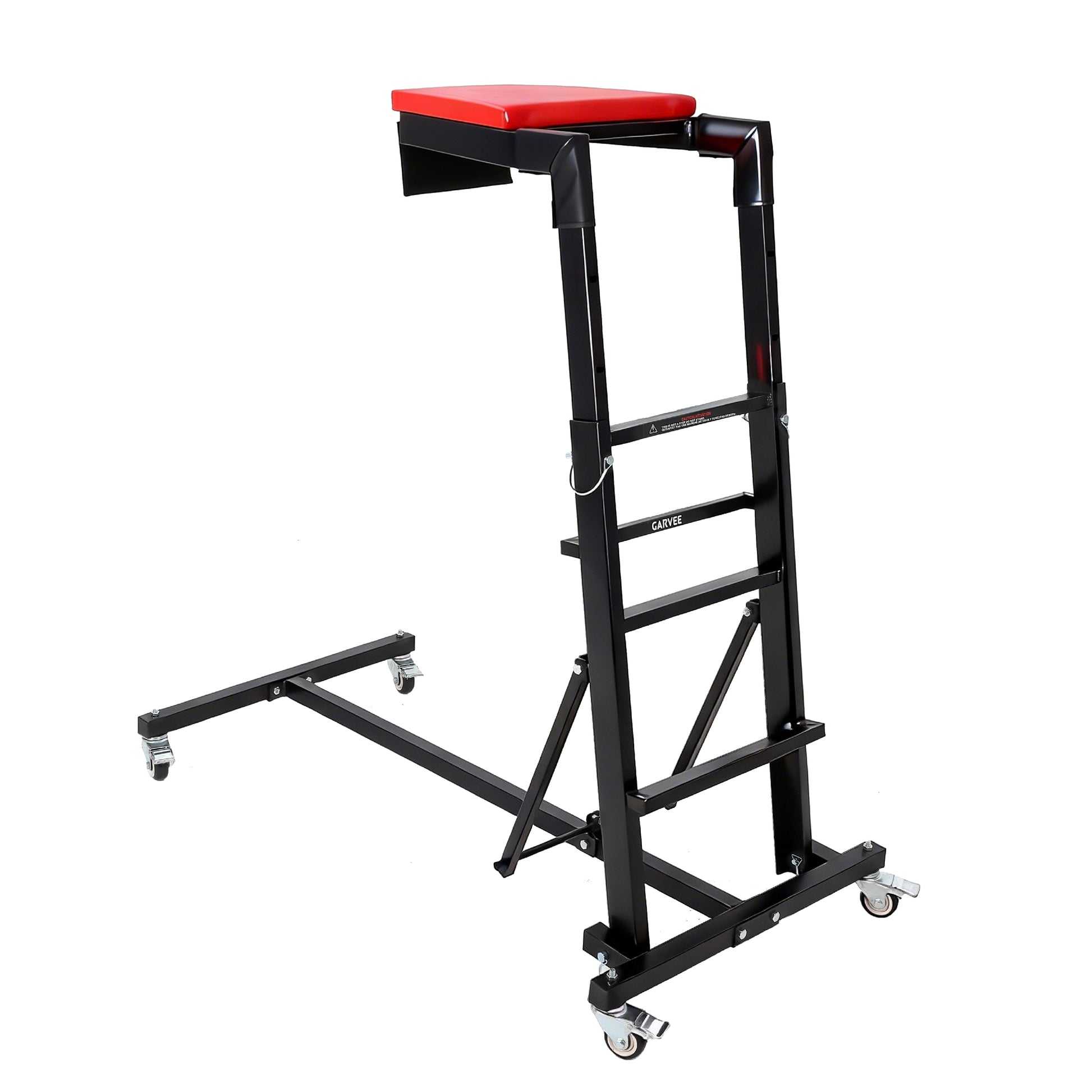 GARVEE Rollbar Automotive Topside Creeper, Engine Creeper 135–178 cm Einstellbar, 181 kg Kapazität High Top Creeper, 4 Lenkrollen, Gepolstertes Deck, Creeper für die Garage zu Hause, Zentralholm