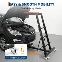 GARVEE Rollbar Automotive Topside Creeper, Engine Creeper 135–178 cm Einstellbar, 181 kg Kapazität High Top Creeper, 4 Lenkrollen, Gepolstertes Deck, Creeper für die Garage zu Hause, Zentralholm