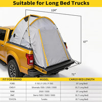 Garvee Pickup-Zelt mit Markise, PU3000 Ladeflächenzelt für Camping, Roadtrips & Overlanding