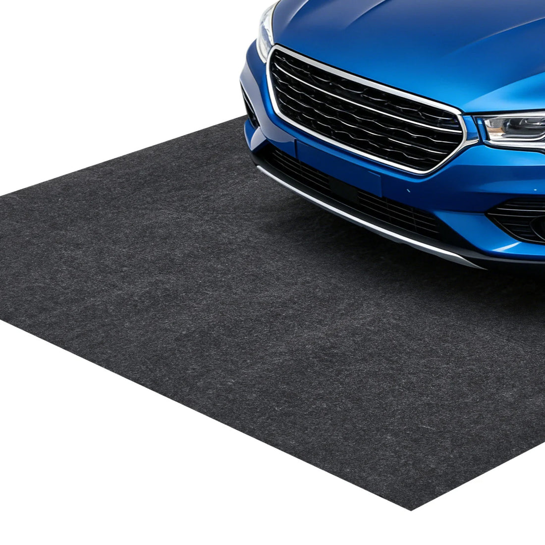 GARVEE Große Garagenmatte 2.3 x 6.1 m, Rutschfester Auto Stellplatzteppich für Garage, Ölabsorbierende & Wasserdichte Bodenmatte unter dem Fahrzeug, Grau