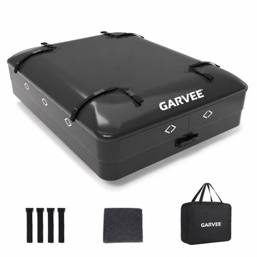 Garvee Dachgepäcktasche 425 L, wasserdicht, 112 × 86 × 43 cm, mit 8 Gurten & 4 Türhaken