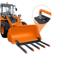 Garvee Klemmbare Palettengabel für Traktor, 107 cm Schaufelgabel mit 1134 kg Tragkraft, Robuster Frontlader Gabelaufsatz aus Stahl für Landwirtschaft, Bau und Materialtransport