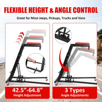 GARVEE Rollbar Automotive Topside Creeper, Engine Creeper 108–165 cm Einstellbar, 181 kg Kapazität High Top Creeper, 4 Lenkrollen, Gepolstertes Deck, Creeper für die Garage zu Hause, Doppelholm