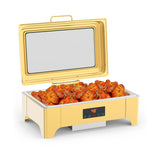 Garvee Gastro-Warmhaltebehälter 9 L aus Edelstahl, Chafing Dish für Buffet, Catering, Hotel, Feiern und Veranstaltungen - Gold