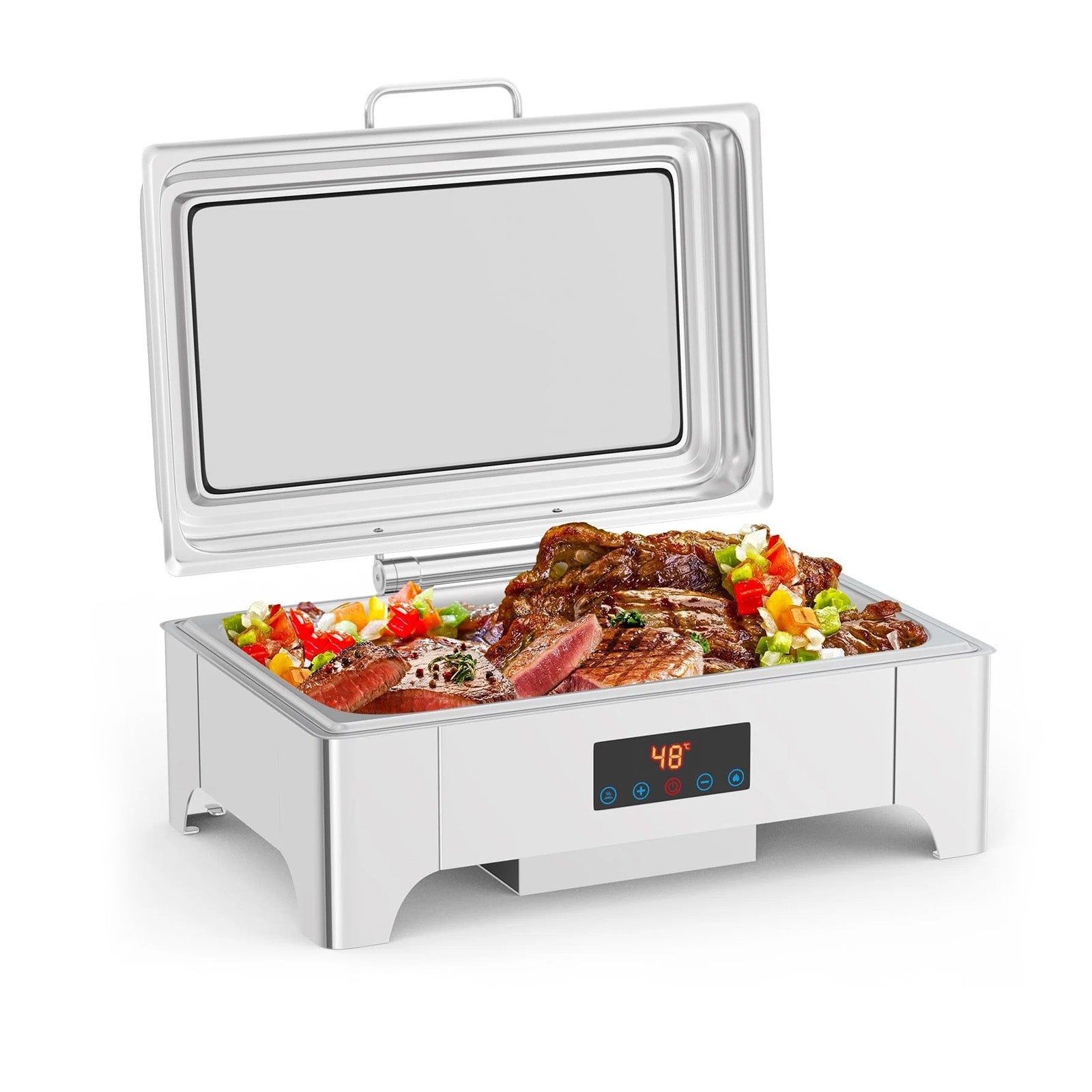 Garvee Chafing Dish 9 L aus Edelstahl, Buffet-Speisenwärmer für Catering, Partys, Feiertage und Veranstaltungen