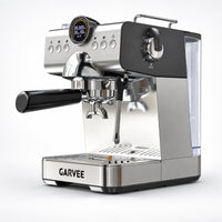 Garvee 20-Bar Siebträgermaschine, halbautomatisch Espressomaschine mit LED-Display, Milchaufschäumer, Dampfdüse, 1450 W, 1,5-L-Wassertank für Espresso, Cappuccino