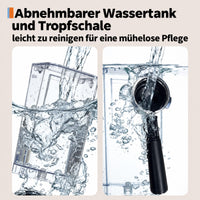 Garvee 20 Bar Siebträgermaschine Halbautomatisch, 1200 W, mit Manometer, 360°-Dampfdüse, 1,5-L-Wassertank und Thermoblock, für Espresso und Cappuccino