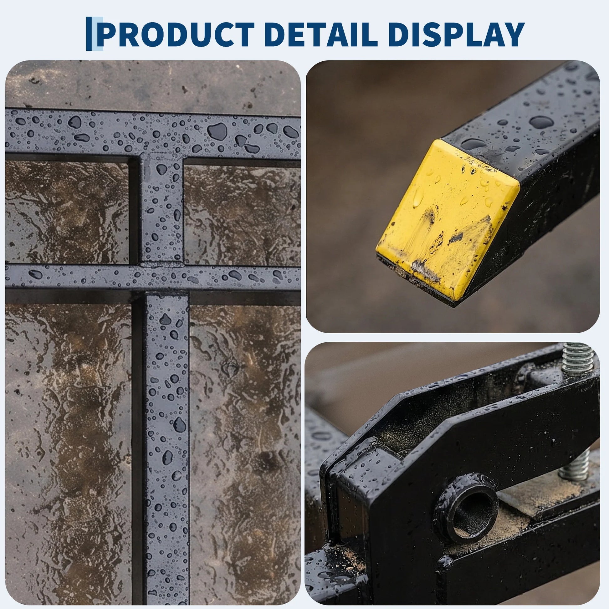 Garvee Klemmbare Palettengabel 122 cm, Frontladergabel mit 1134 kg Tragkraft, Schwerlast Stahl Gabelaufsatz für Traktor, Skid Steer, Bau und Landwirtschaft